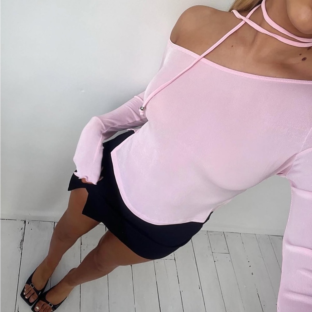 Tiger mist pink mietta top